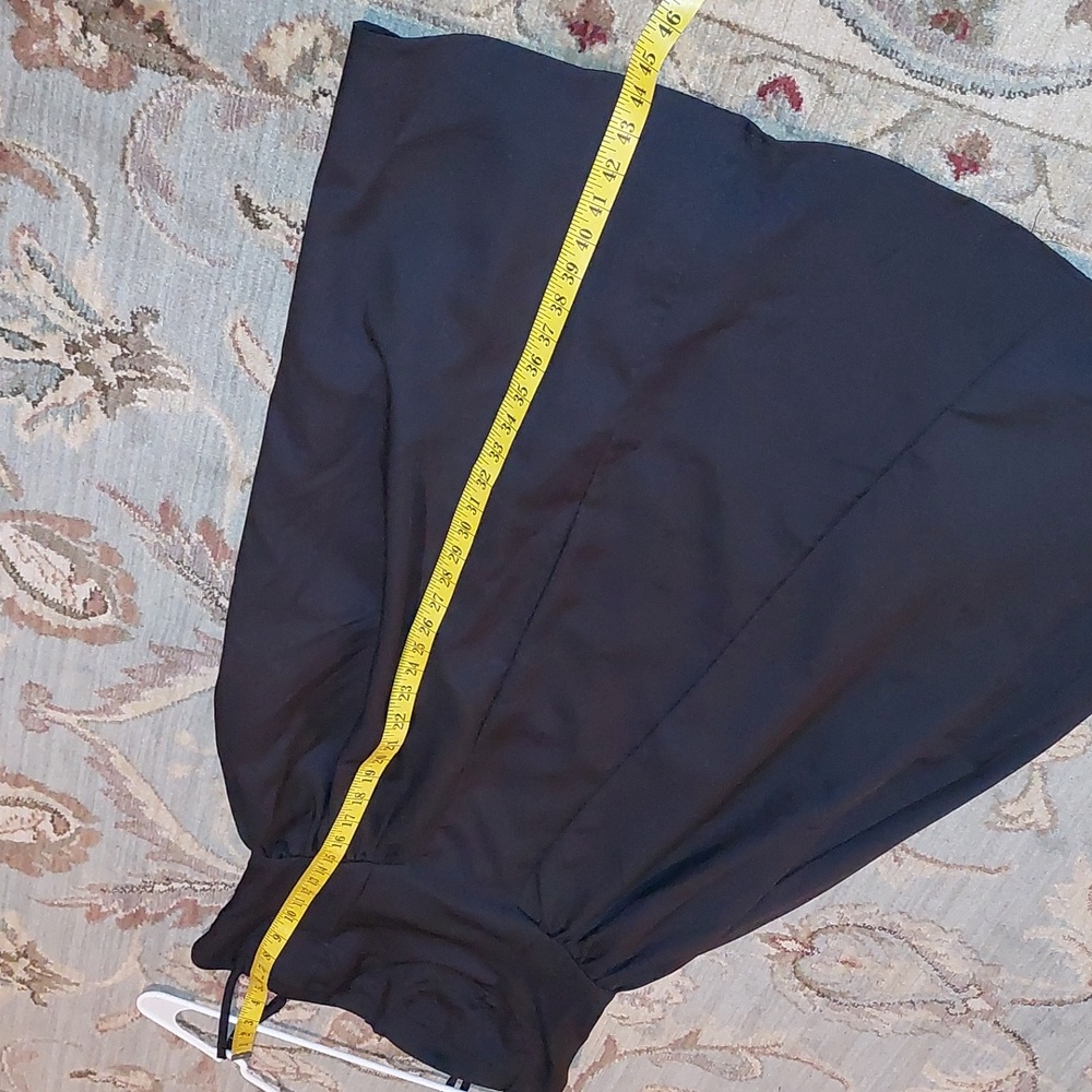 Black A-Line Midi Dress Sz S - Picture 12 of 14
